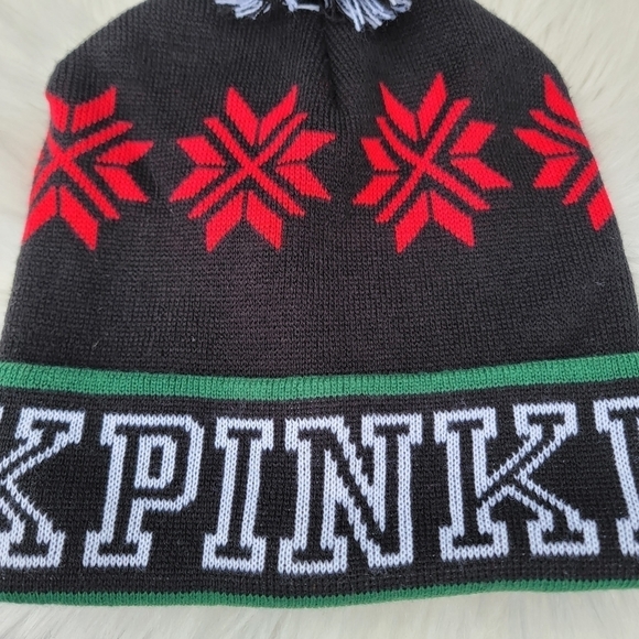 2/$20 PINK Victoria's Secret Pom Pom Winter Hat - Picture 2 of 5